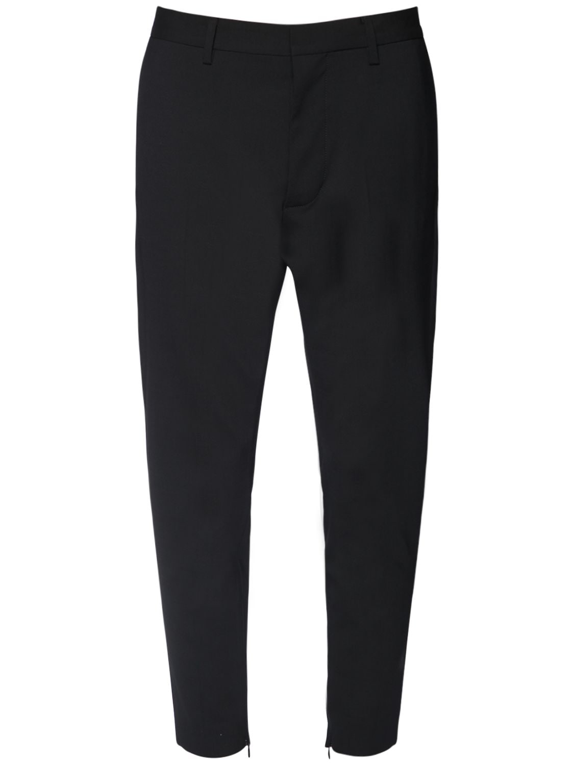 Dsquared2 14cm Skinny Dan Stretch Wool Pants In Black
