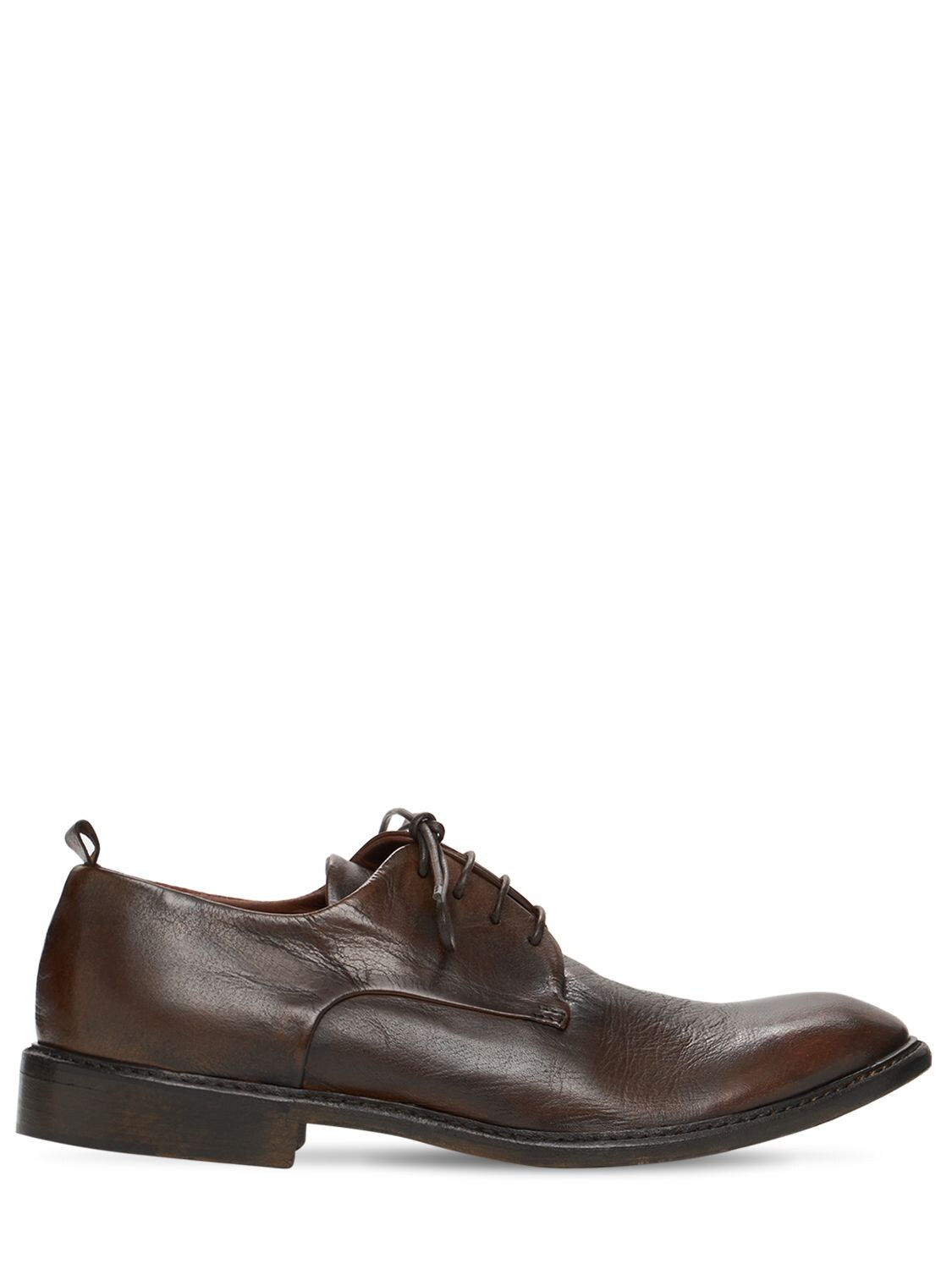 Ernesto Dolani 30mm Leather Lace-up Shoes In Brown