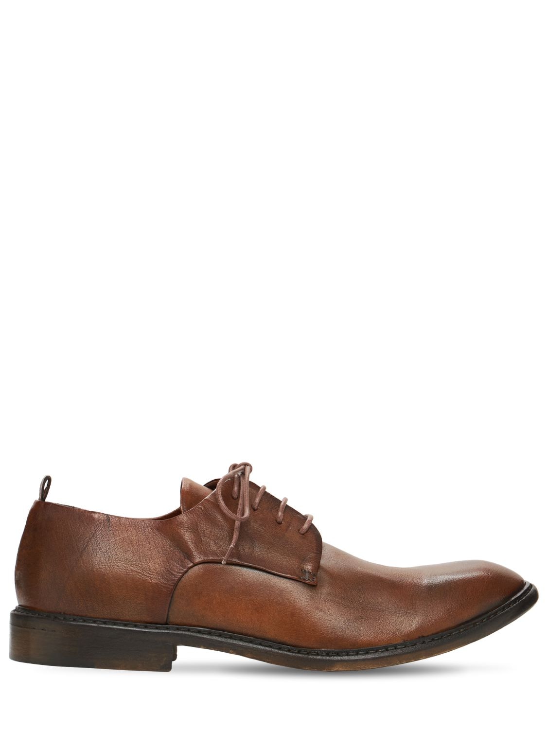 Ernesto Dolani 30mm Leather Lace-up Shoes In Light Brown