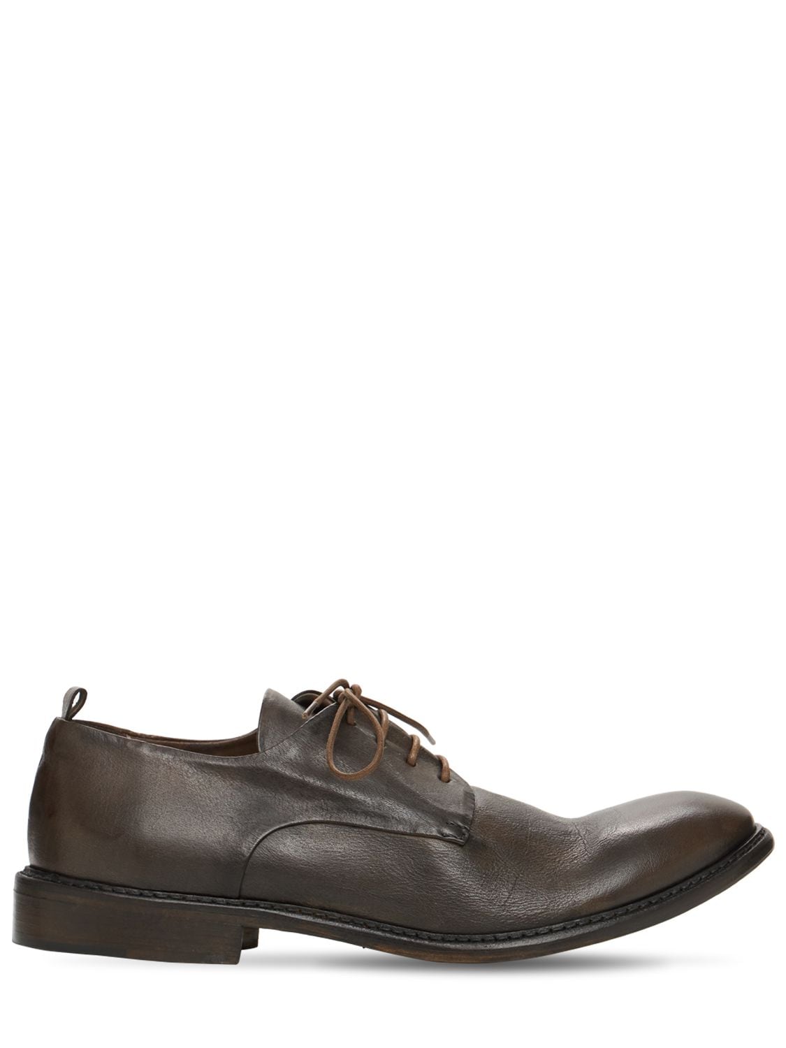 Ernesto Dolani 30mm Leather Lace-up Shoes In Dark Brown