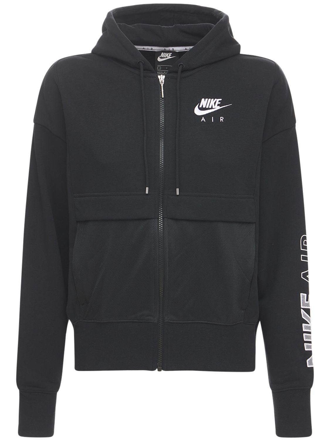 Nike Sportswear Club Zip-front Hoodie Sweatshirt In Black