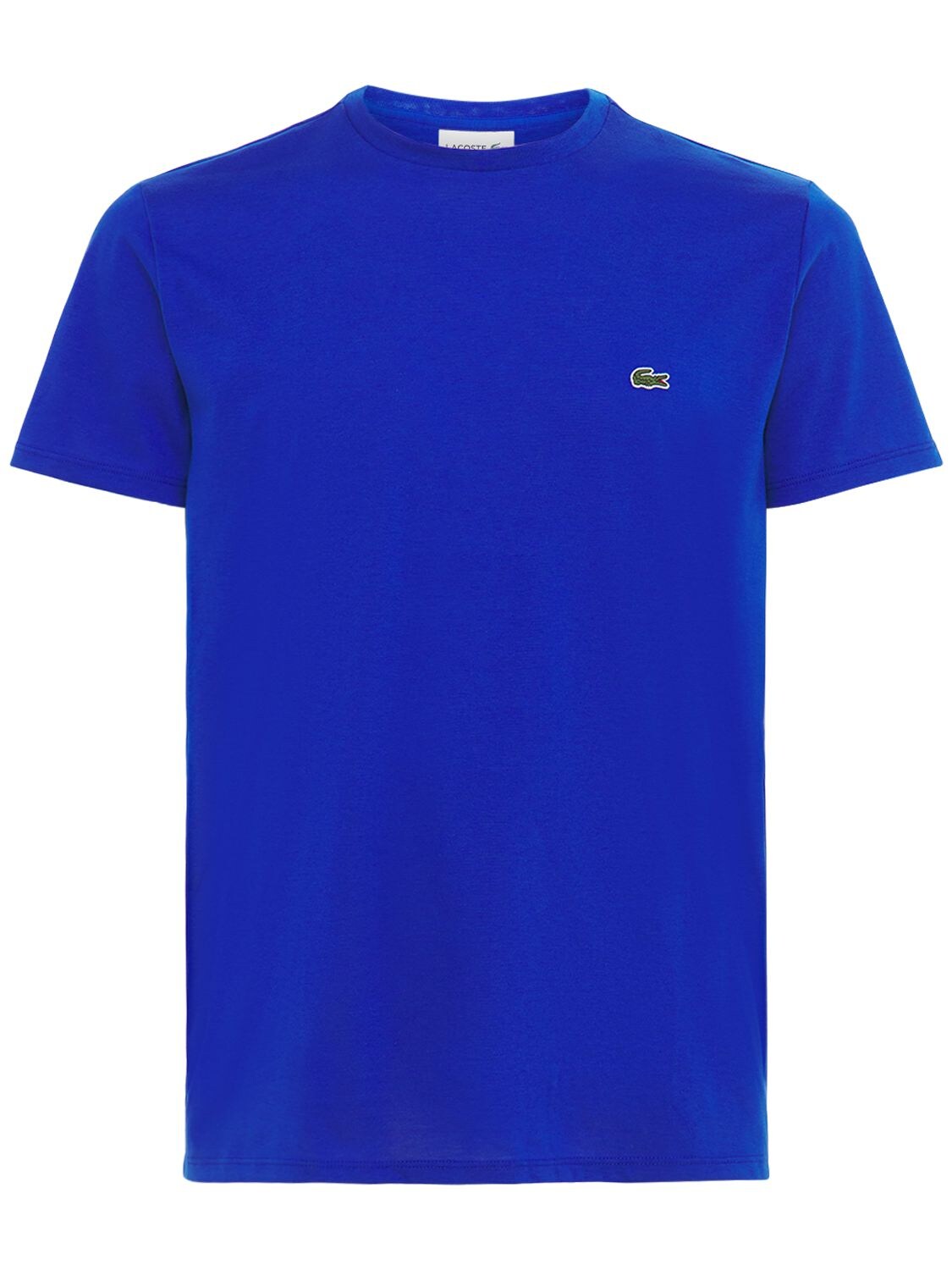 Lacoste Cotton Jersey T-shirt In Blue