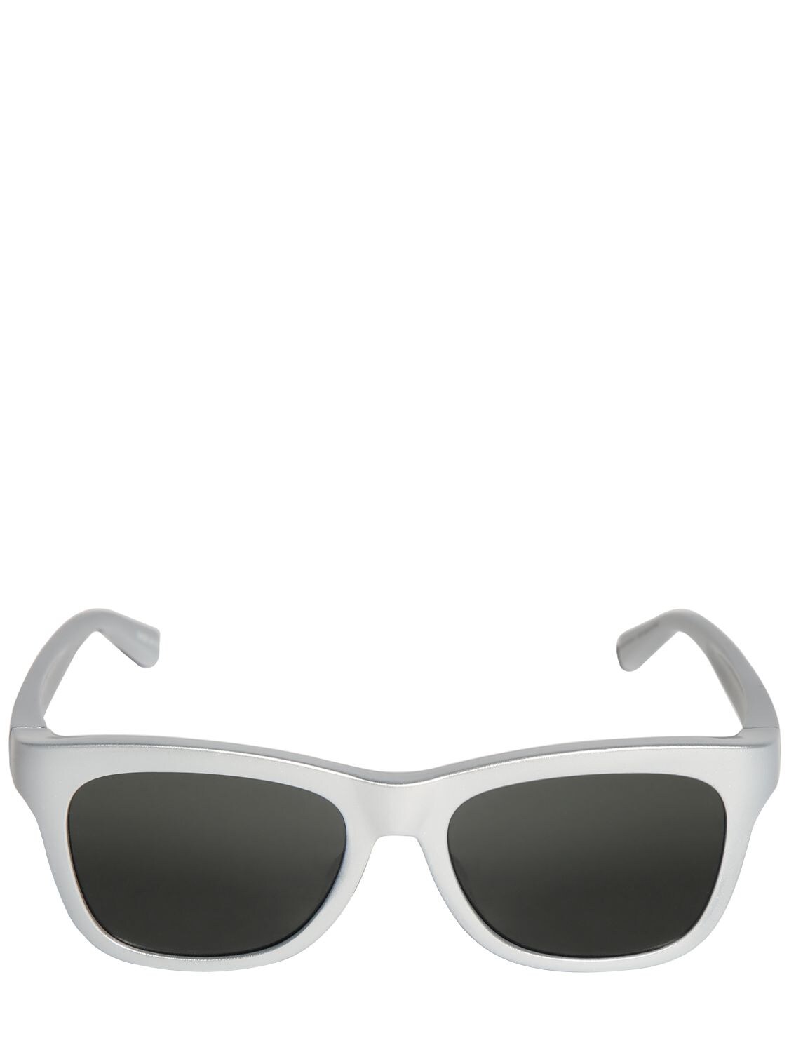 Balenciaga Side D-frame 0151s Sunglasses In Silver,grey