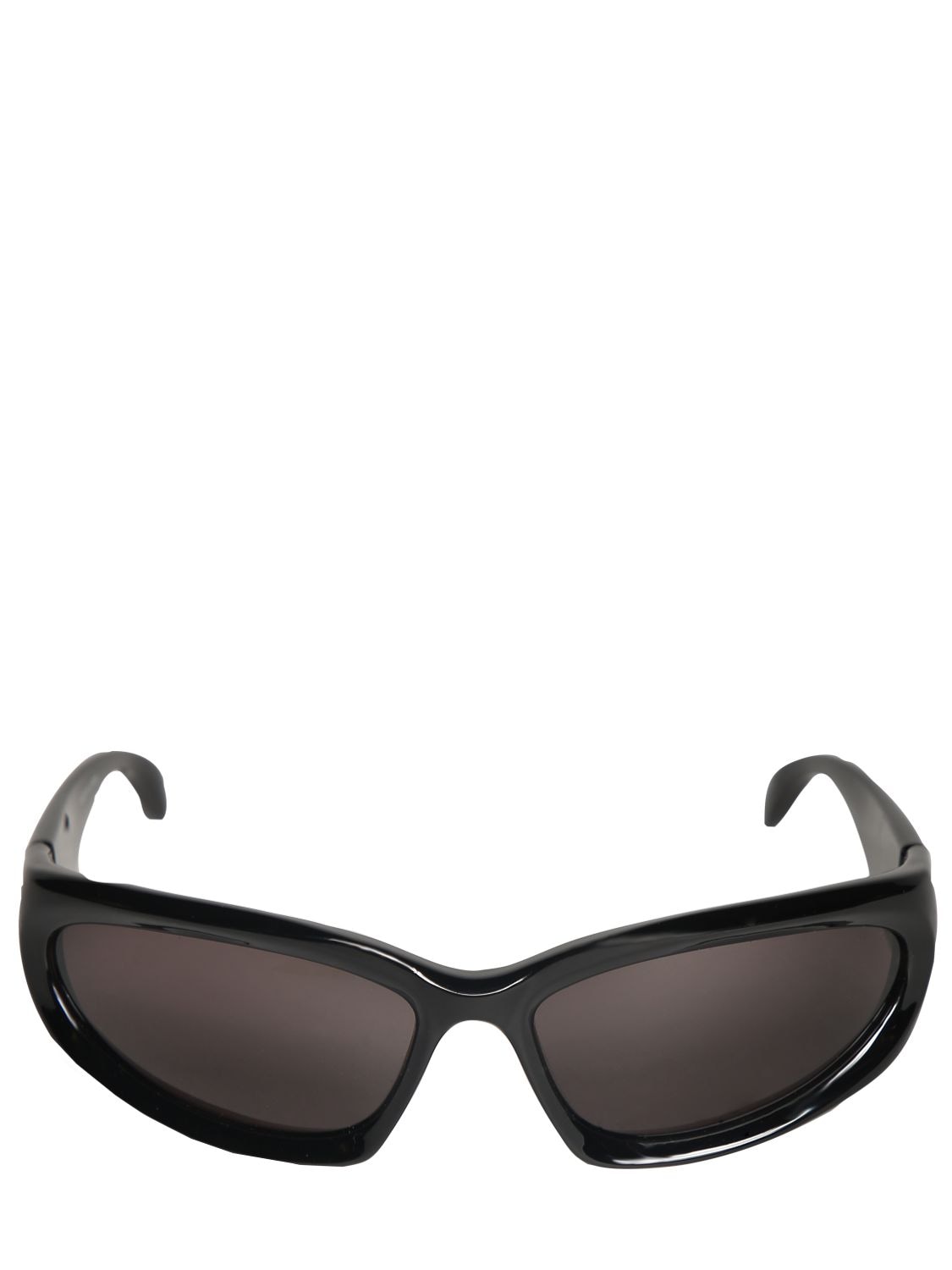 Balenciaga Swift Oval 0157s Sunglasses In Black,grey