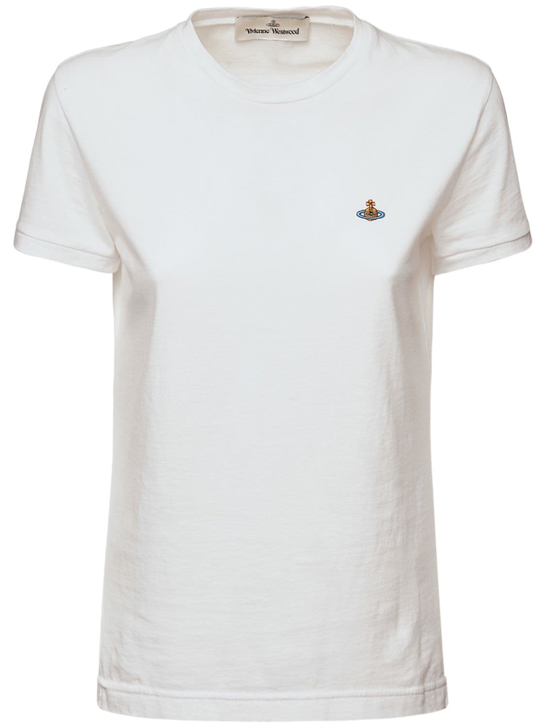 Shop Vivienne Westwood Classic Fit Organic Cotton T-shirt In White