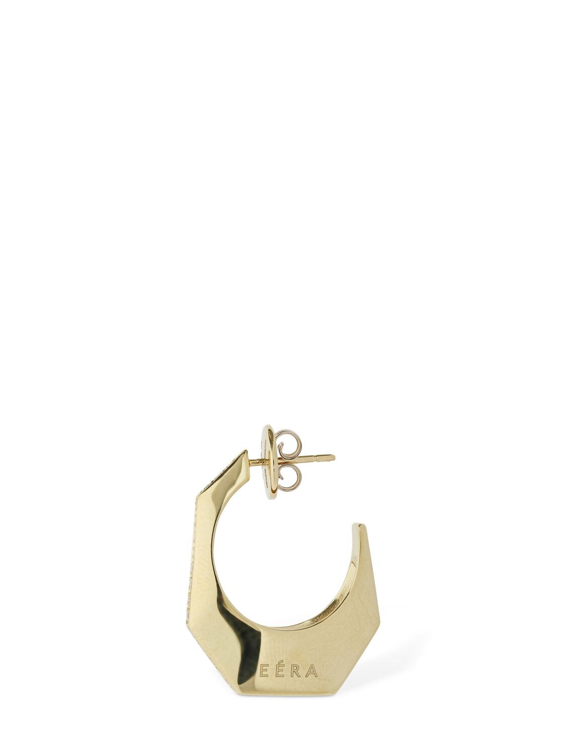 Shop Eéra Sabrina 18kt Gold & Diamond Mono Earring In Gold,crystal