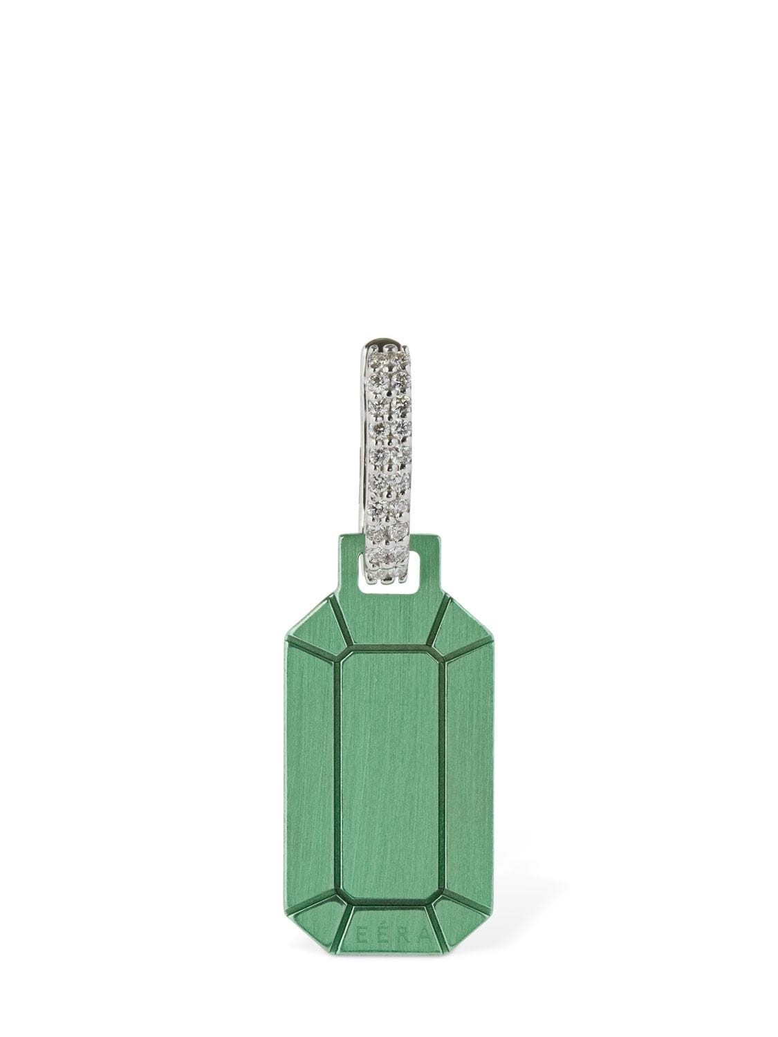 Eéra “tokyo”18kt金&钻石单耳环 In Green