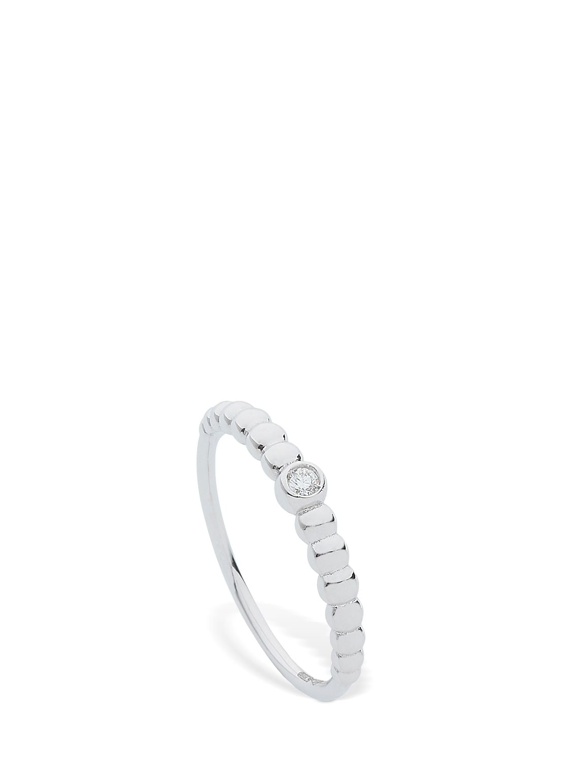 Ag 18kt White Gold & Diamond Ring