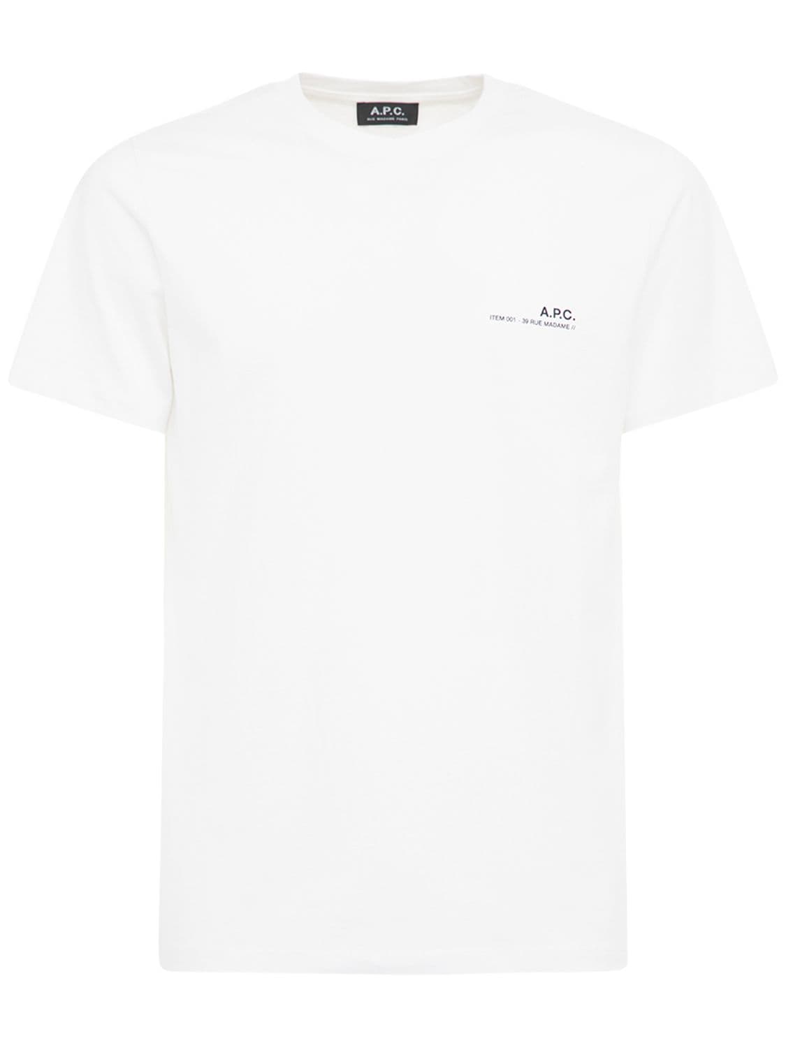 APC LOGO细节棉质平纹针织T恤,73IGZA001-QUFC0