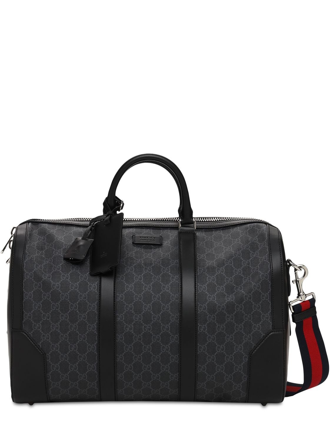 Gucci Gg Supreme Coated Canvas Carry-on Bag In Black