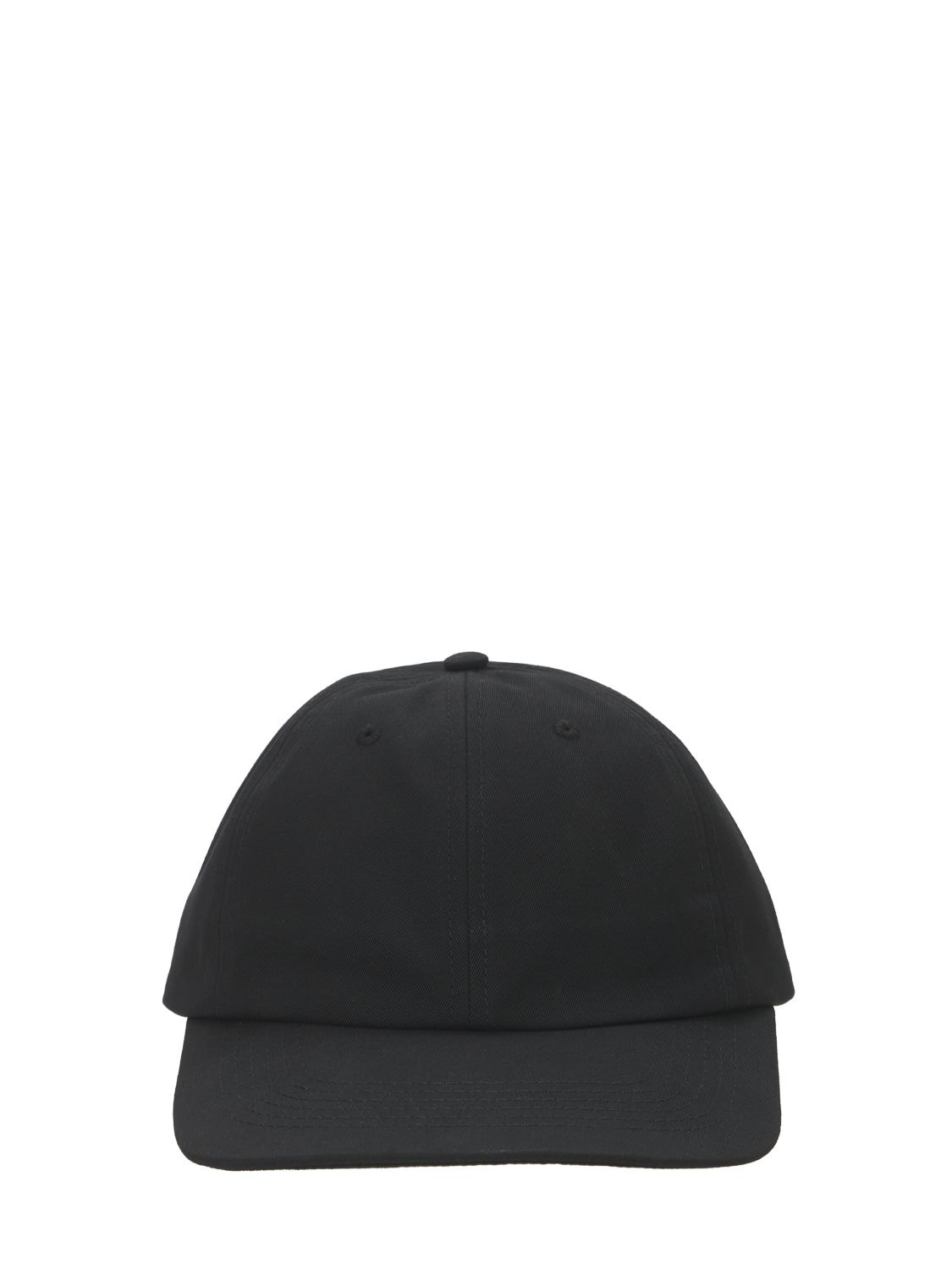 Lownn Cotton Blend Baseball Hat W/logo In Black