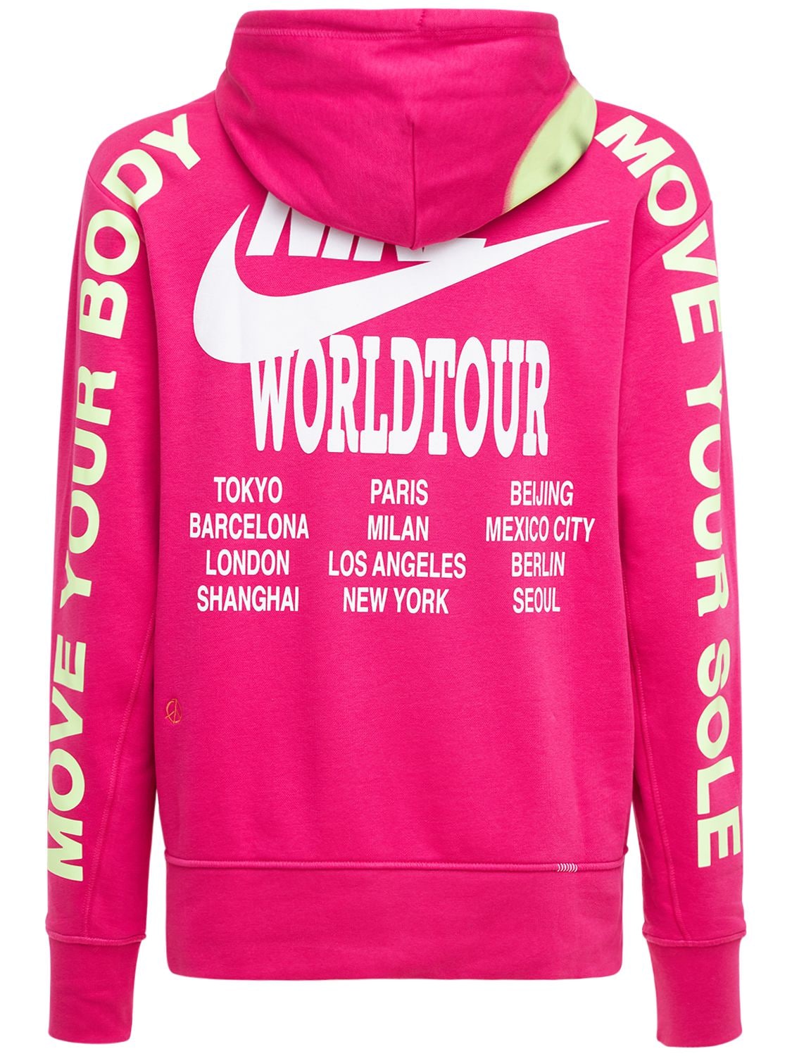 Nike World Tour Sweatshirt Hoodie In Fuchsia