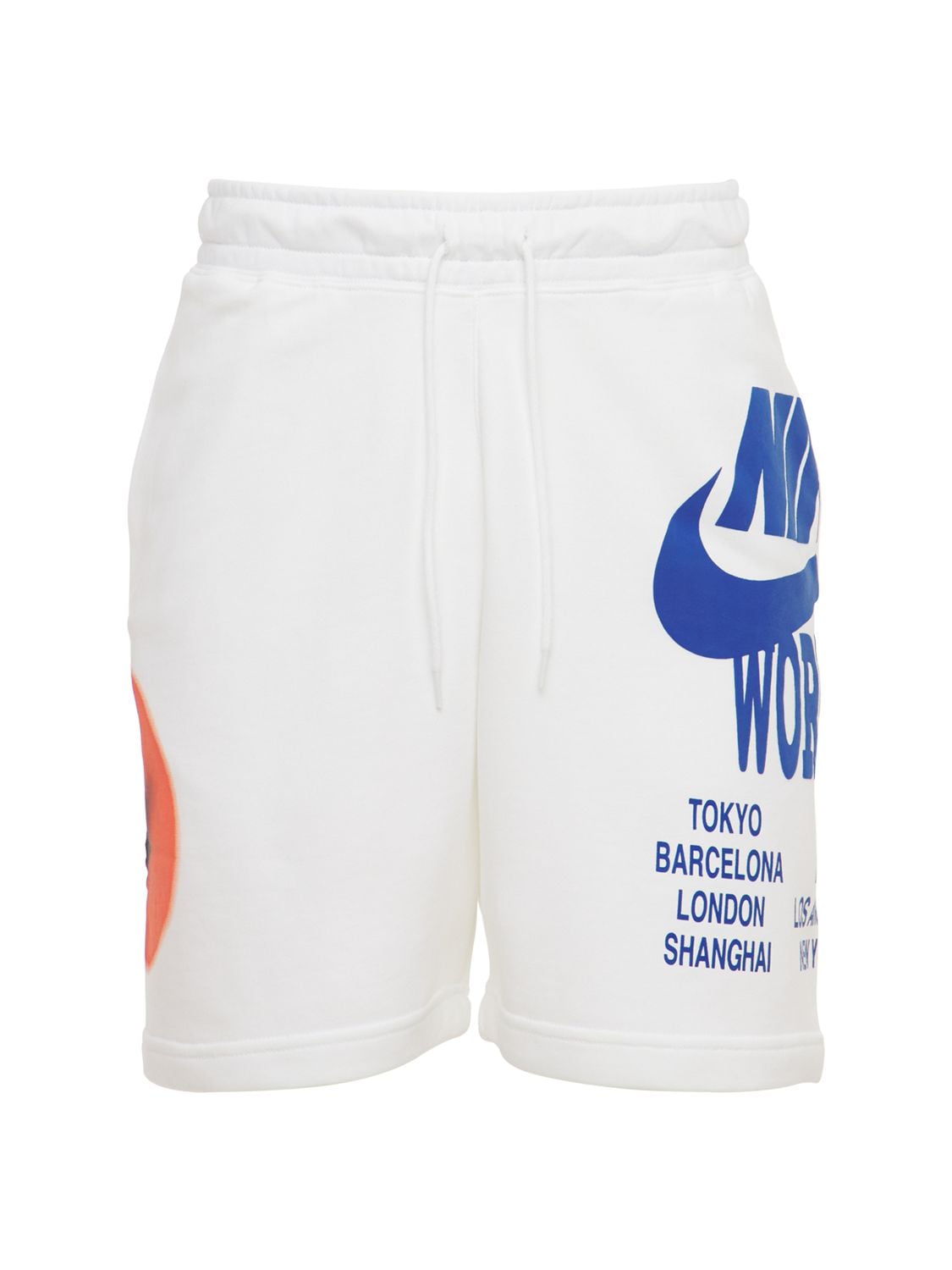 Nike World Tour Printed Shorts In White