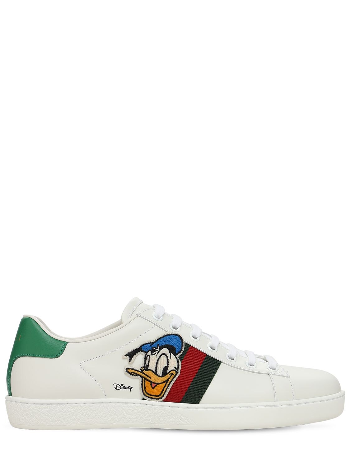 Image of 10mm Gucci X Disney Ace Leather Sneakers