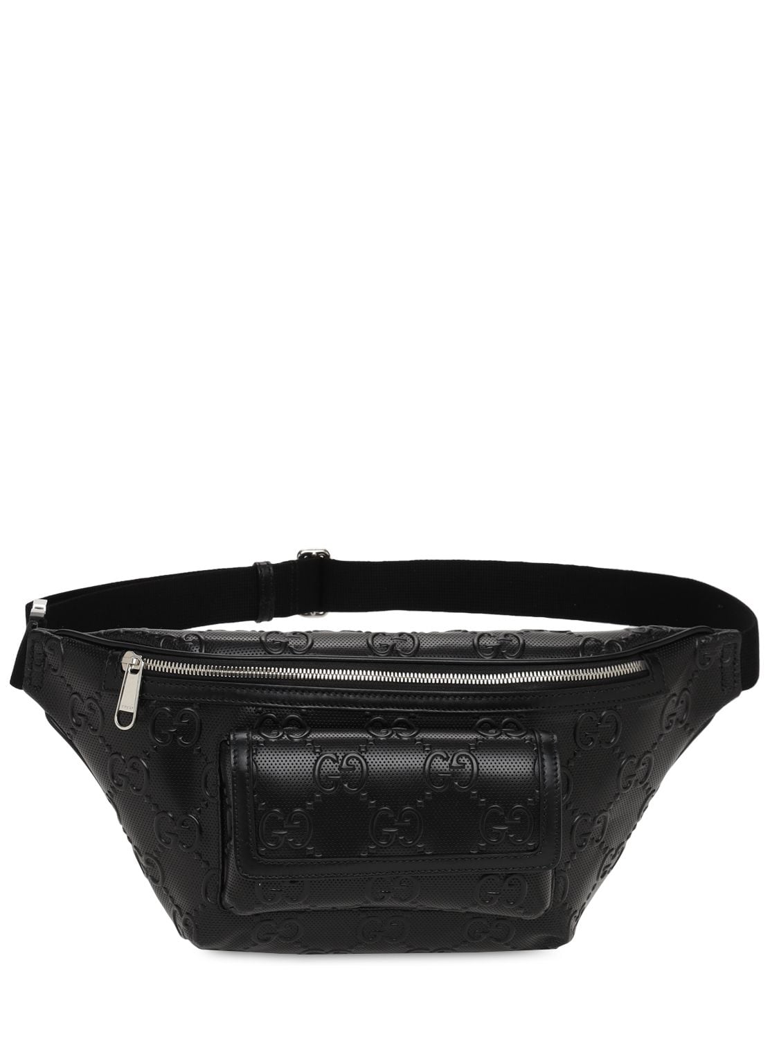 GUCCI Gg Embossed Leather Belt Bag