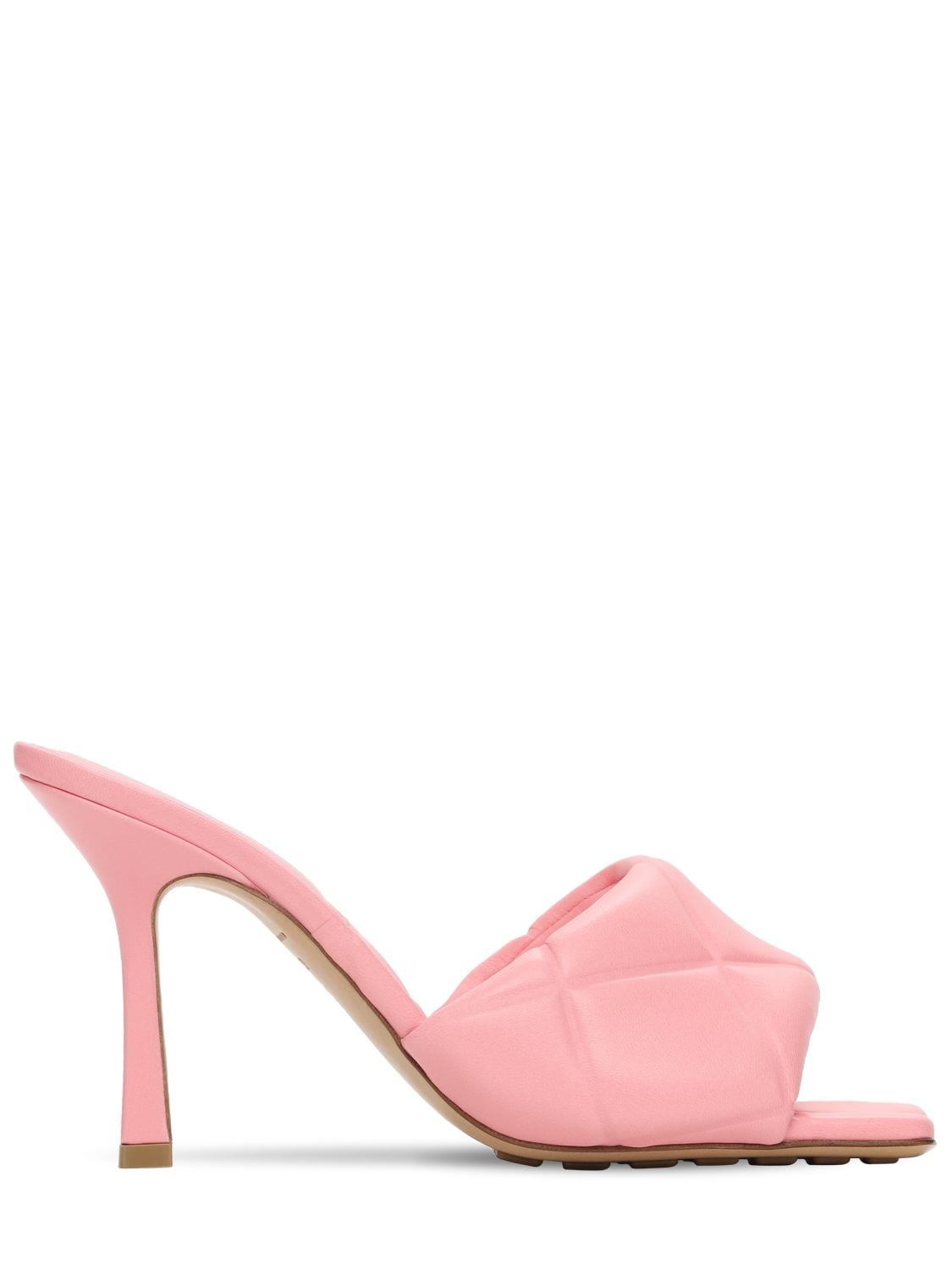 Bottega Veneta The Rubber Lido High-heel Sandals In Pink | ModeSens