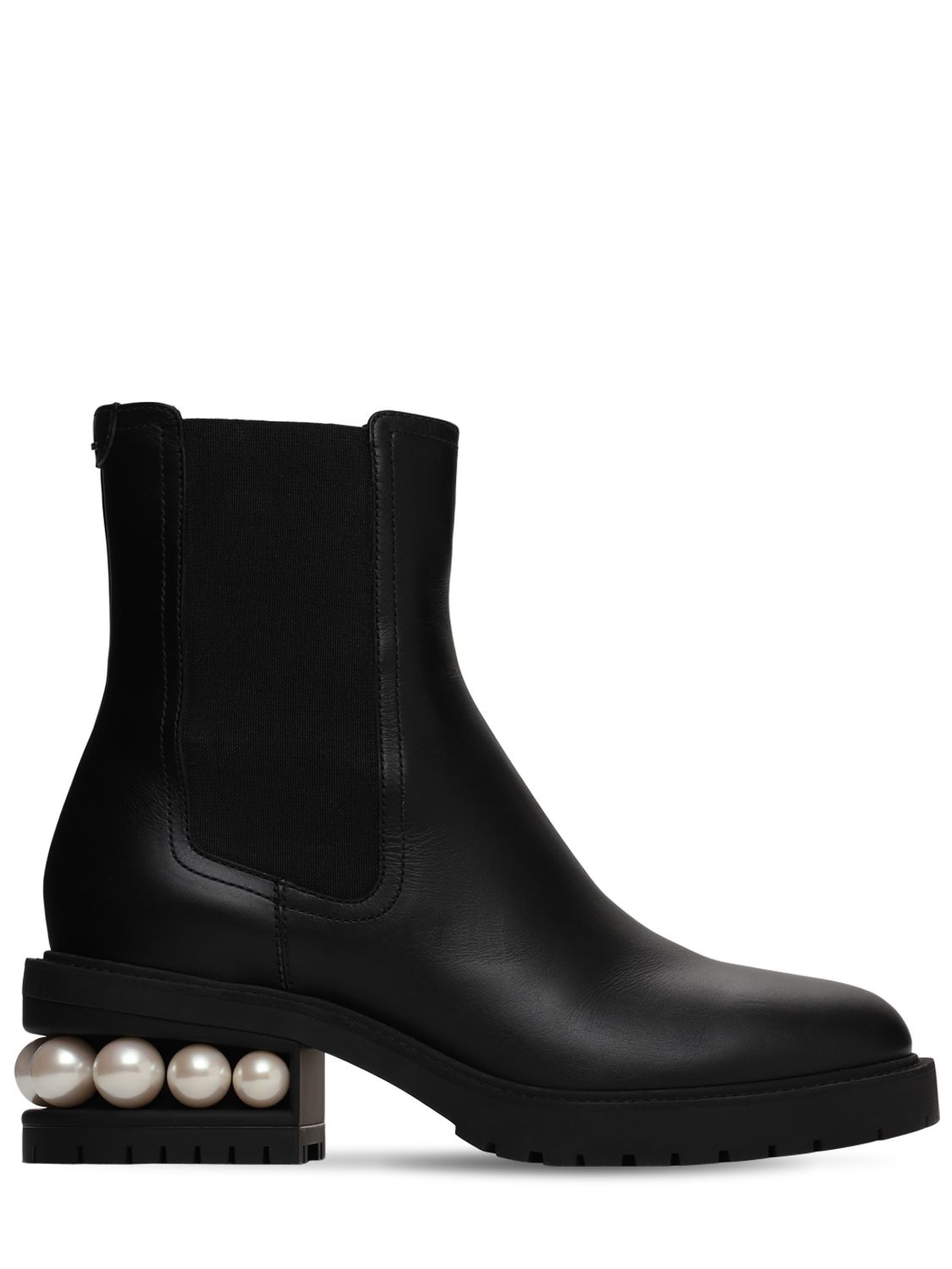 nicholas kirkwood casati faux pearl leather ankle boots