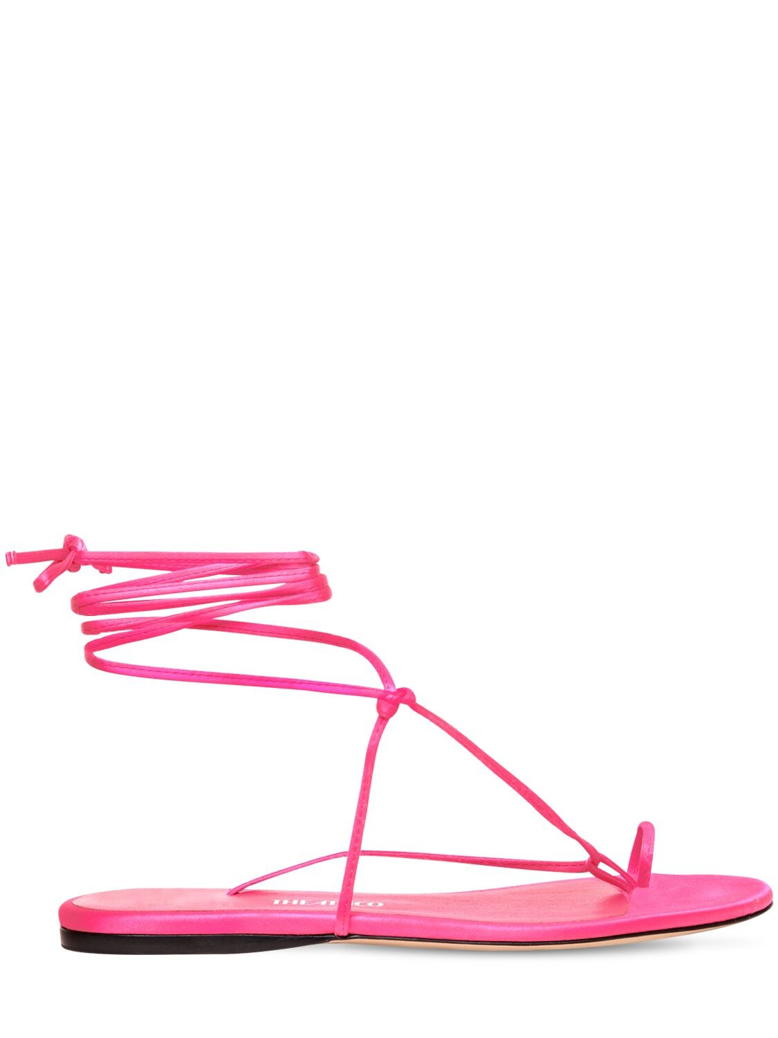 ATTICO 10MM SATIN THONG SANDALS,73IIAM007-MDA50