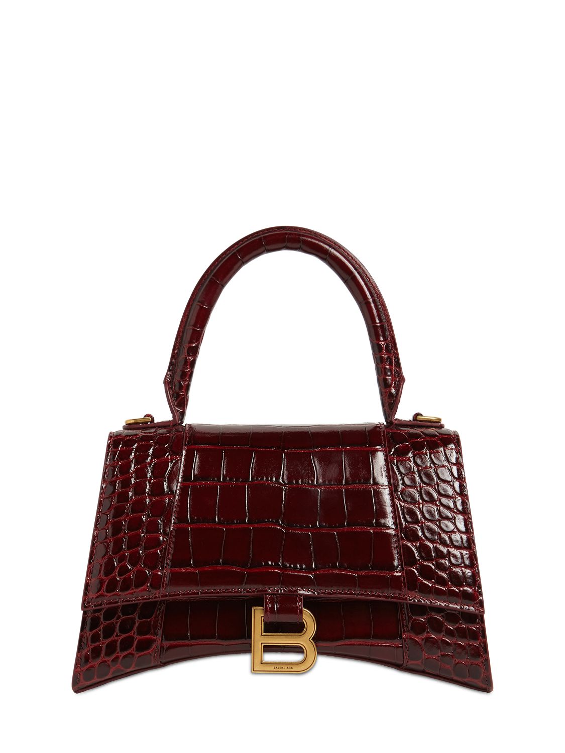 Balenciaga, Borsa Piccola “hourglass” In Pelle | Cyclismefsgt31Shops