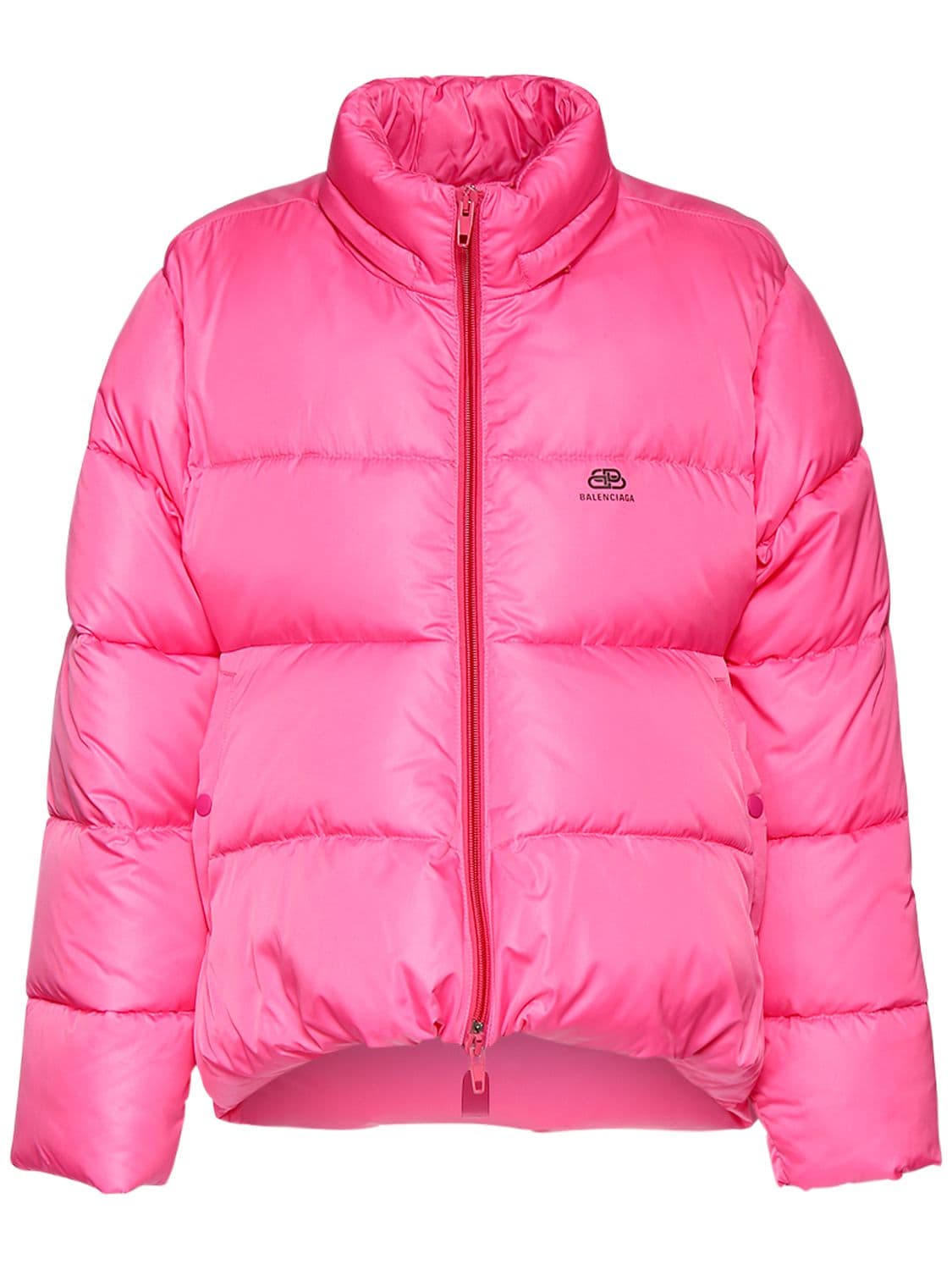 Myre Instruere Vestlig Balenciaga C Shape Micro Faille Puffer Jacket In Pink | ModeSens