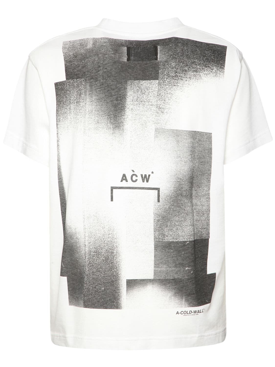 A-cold-wall* Graphic Print Cotton Jersey T-shirt In White