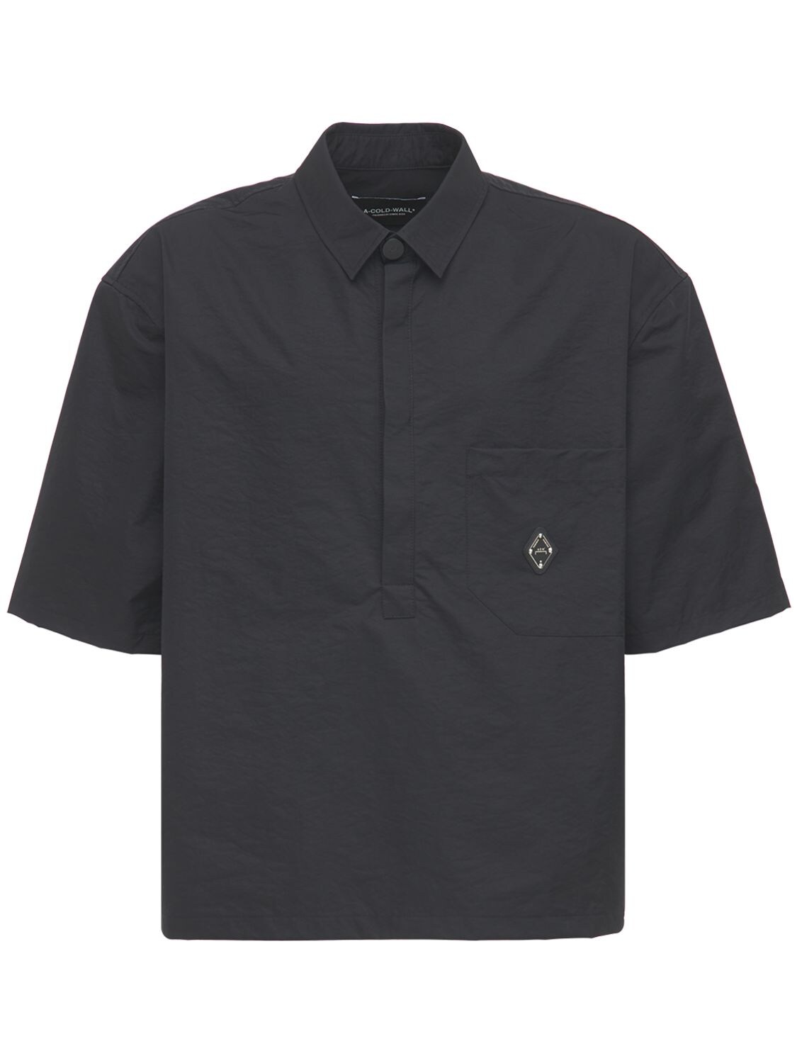 A-cold-wall* Cotton Polo Shirt With Logo Detail In Black