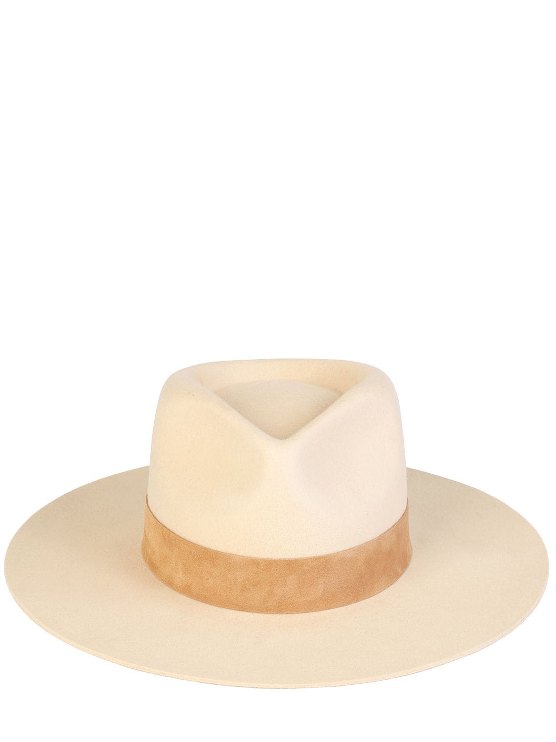 Lack Of Color Mirage Australian Wool Fedora Hat In Ivory