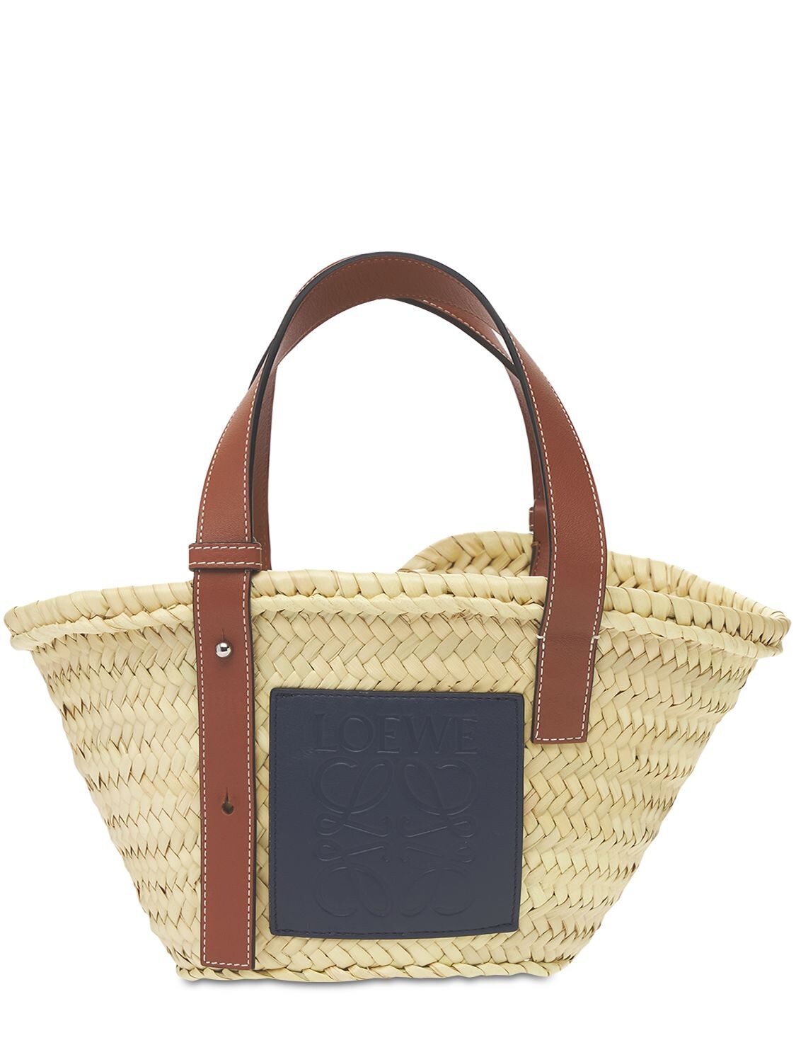 LOEWE PAULA'S IBIZA WOVEN STRAW BASKET BAG,73IJ6B002-NTU0NG2