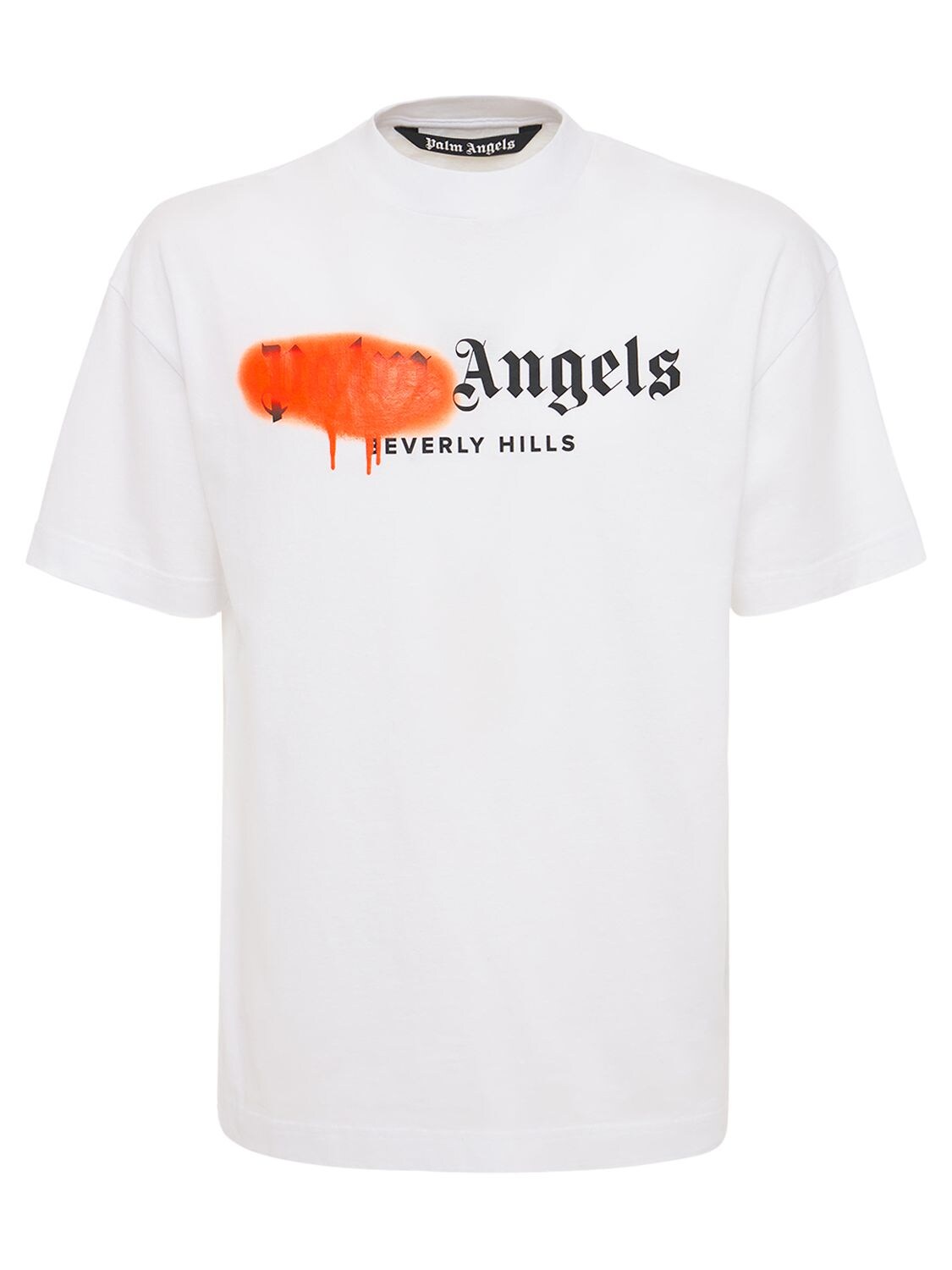 PALM ANGELS BEVERLY HILLS SPRAY JERSEY T-SHIRT,73IJRV043-MDE2NG2