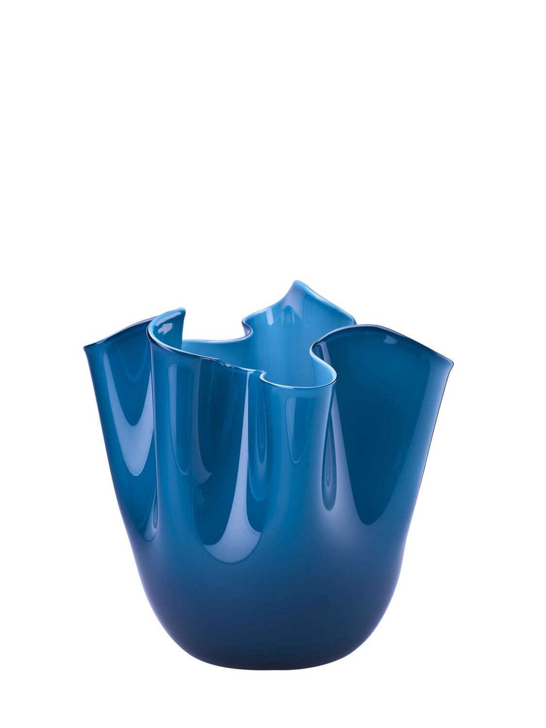 Venini Fazzoletto Small Vase In Horizon