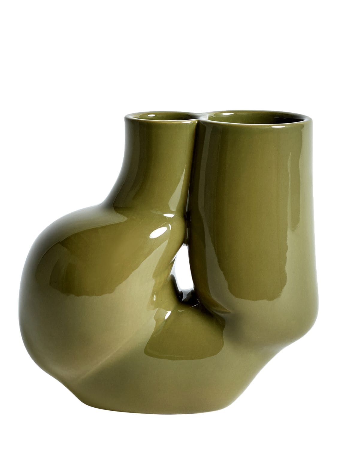 Hay W&s Vase In Olive Green