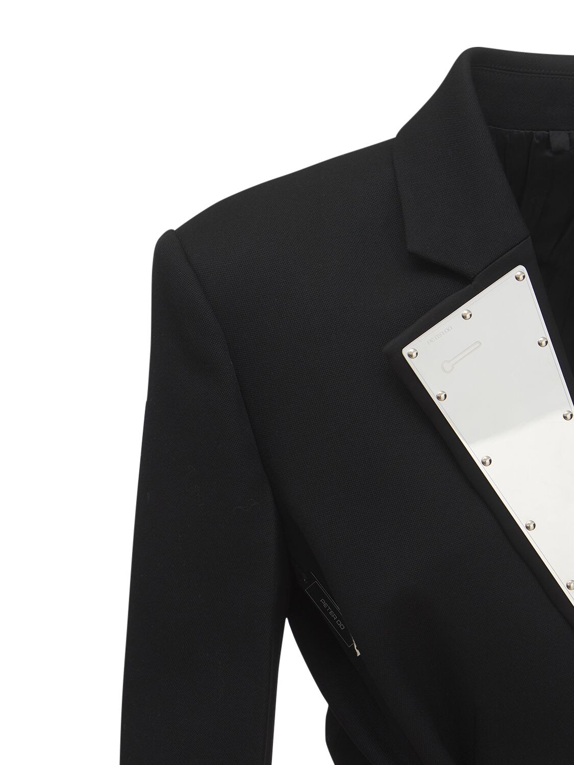 Peter Do Mid Weight Tailored Wool Blazer In Black | ModeSens