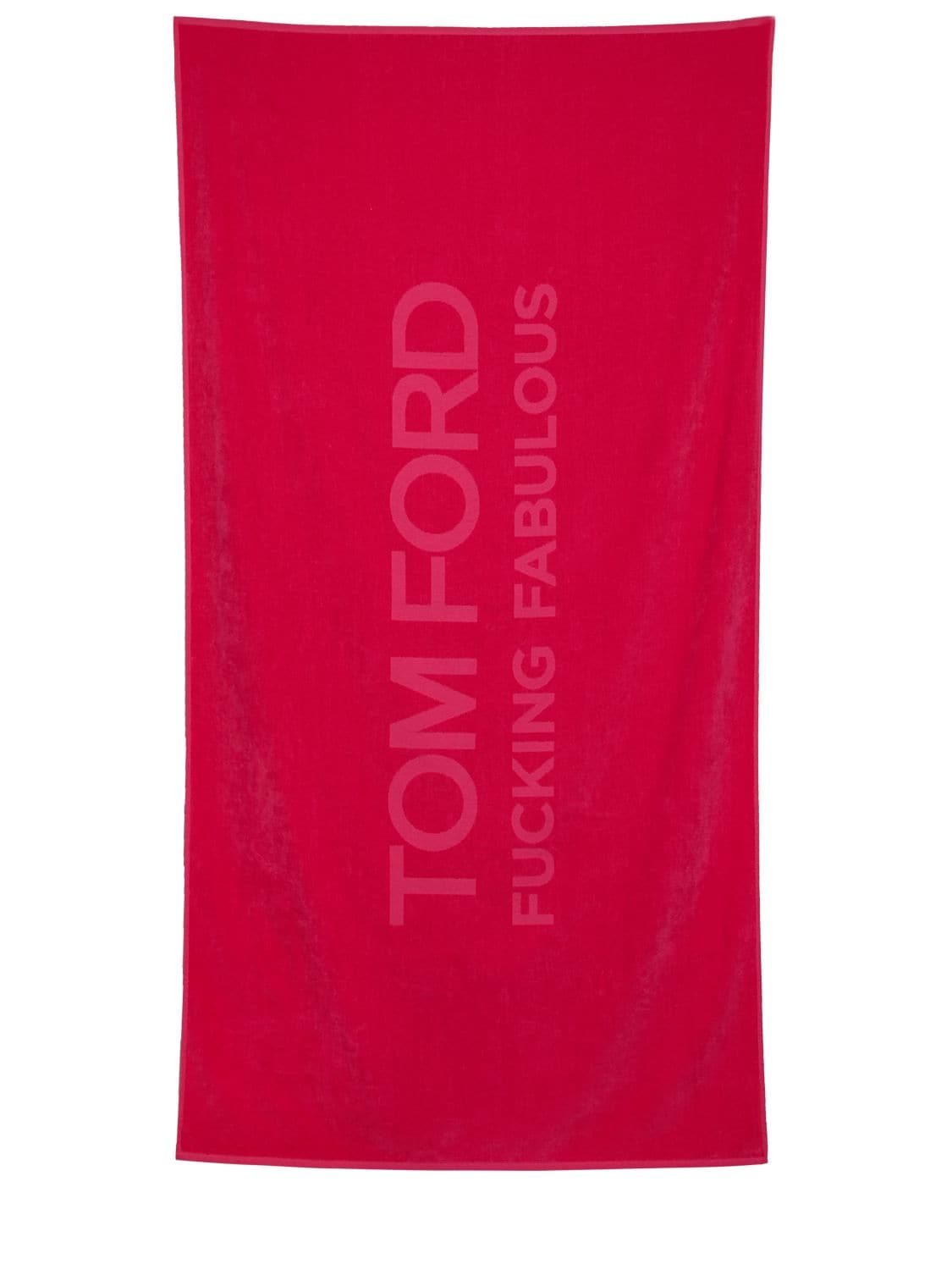 Tom Ford “fabulous”棉质沙滩巾 In Hot Pink