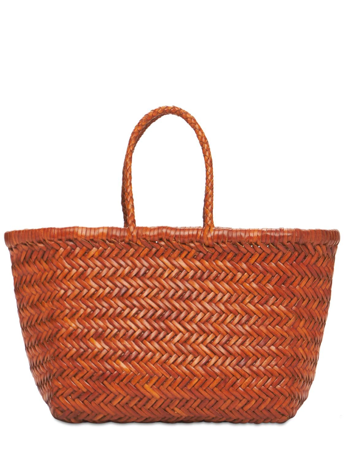 DRAGON DIFFUSION Triple Jump Small Leather Basket Bag