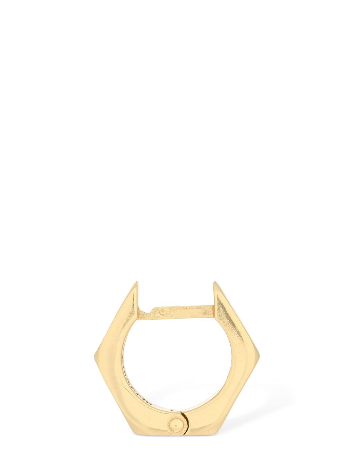 Emanuele Bicocchi Bolt Small Mono Hoop Earring In Gold