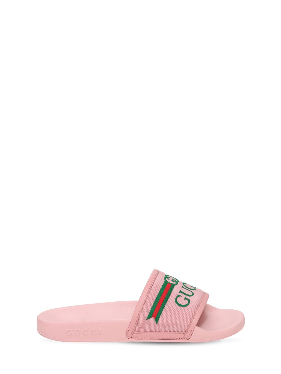 GUCCI LOGO印花橡胶凉拖,73ILAS009-NTGXNQ2