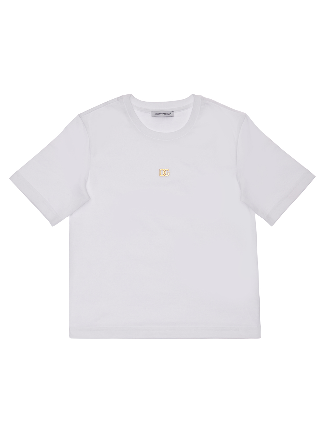 T-shirt Aus Baumwolljersey Mit Logo