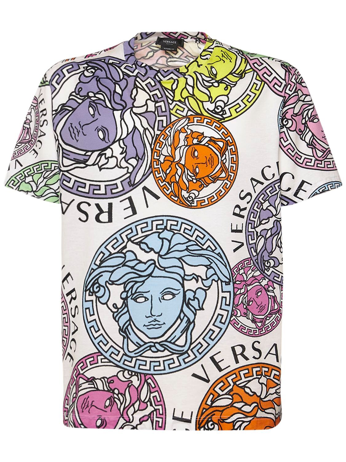 Medusa Printed Cotton Crewneck T-shirt