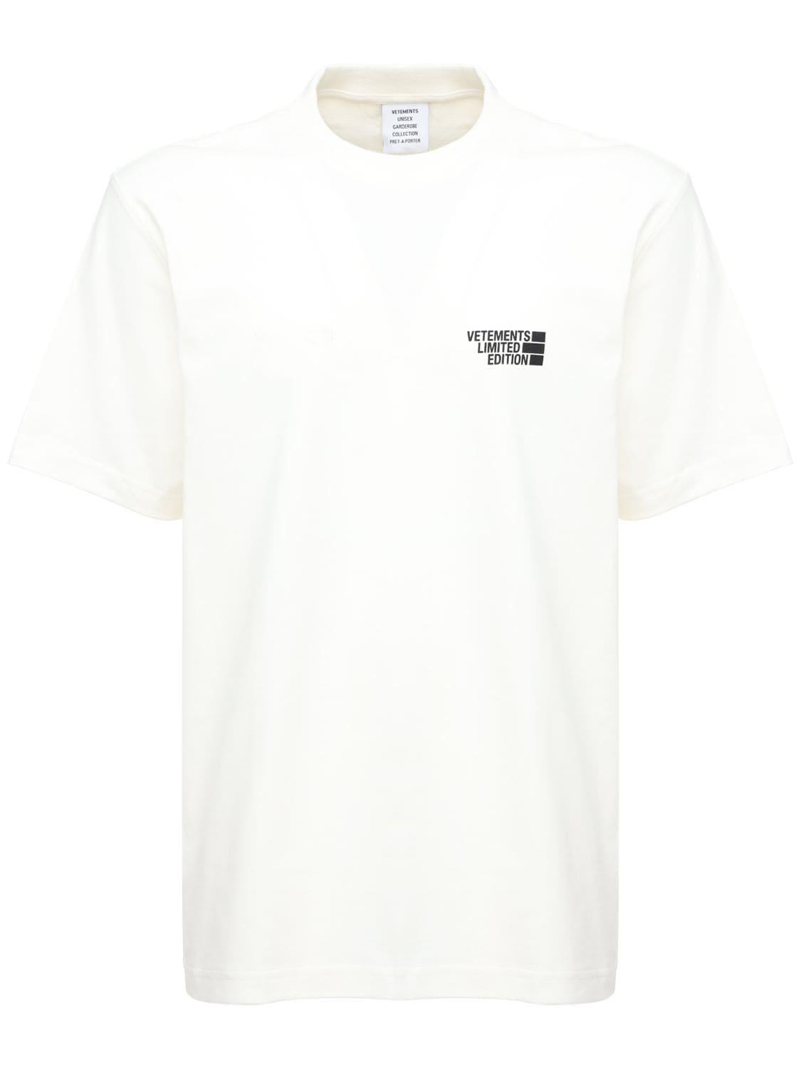 VETEMENTS 限量版LOGO棉质T恤,73ILEY001-V0HJVEU1