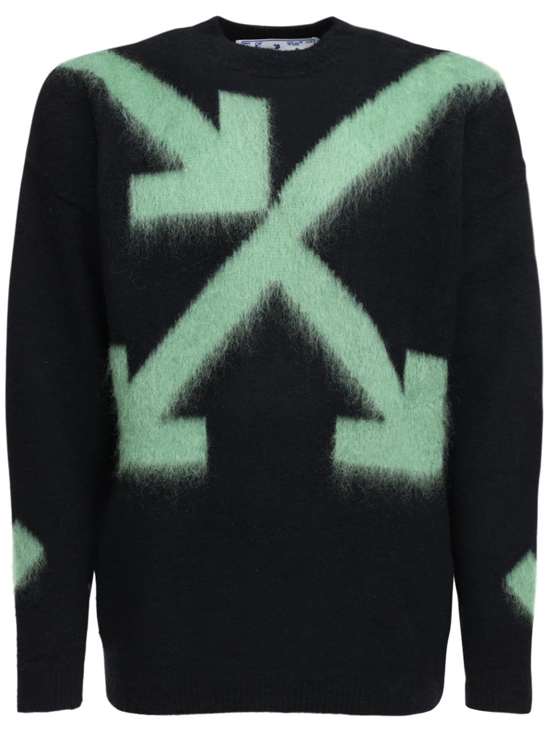 off white sweater green