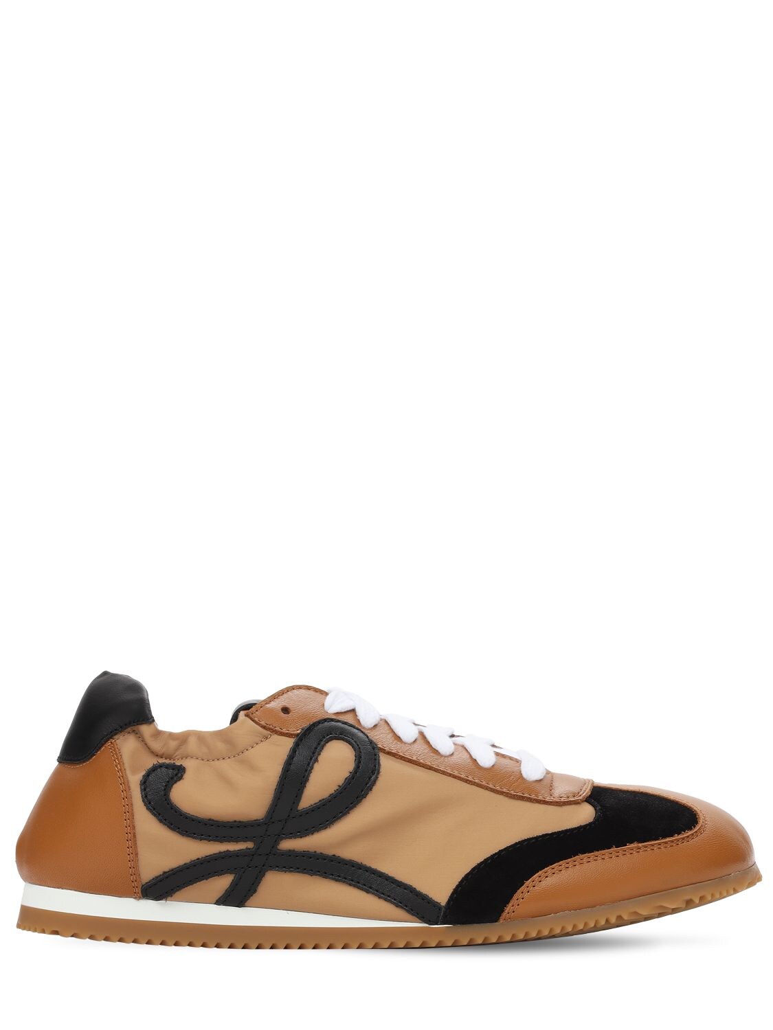 Image of 10mm Ballet Leather & Nylon Sneakers