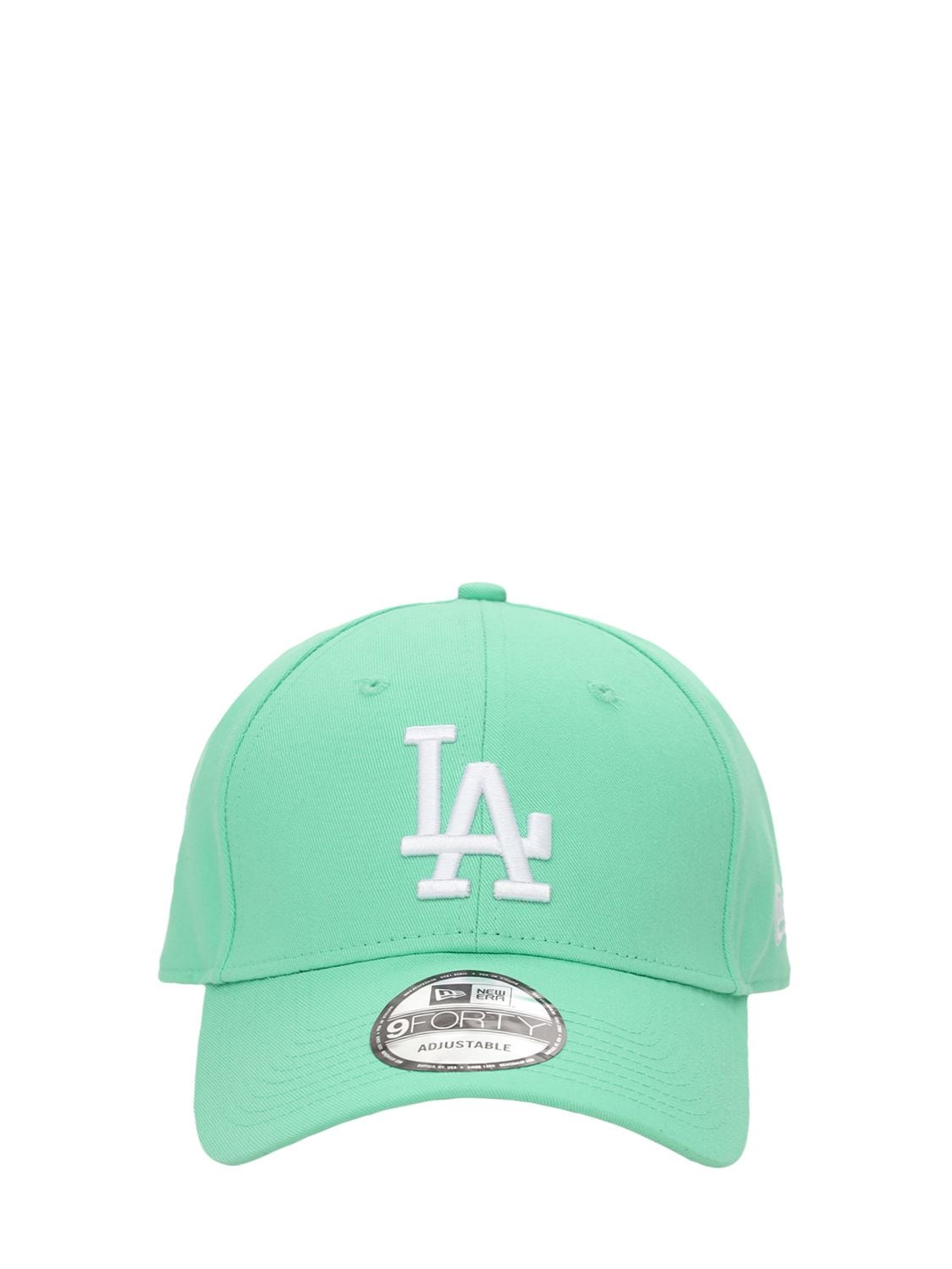 New Era Cotton Essential 9forty La Dodgers Cap In Green
