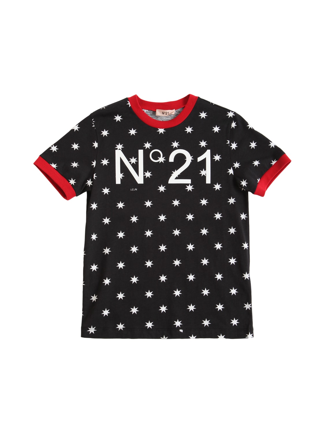 N°21 ALL OVER PRINT COTTON JERSEY T-SHIRT,73ILWX016-ME45MDA1