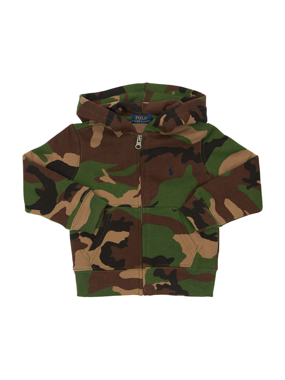 Hoodie Aus Baumwollfleece
