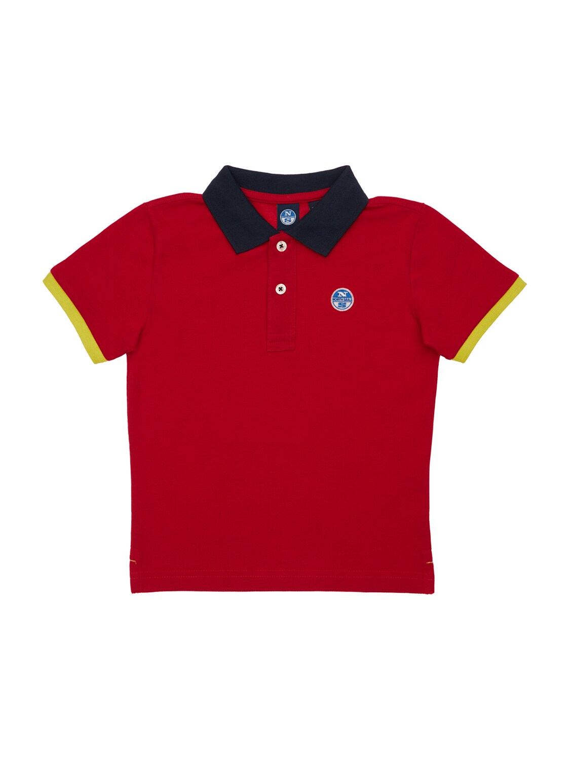 North Sails Kids' Cotton Piquet Polo Shirt In Red