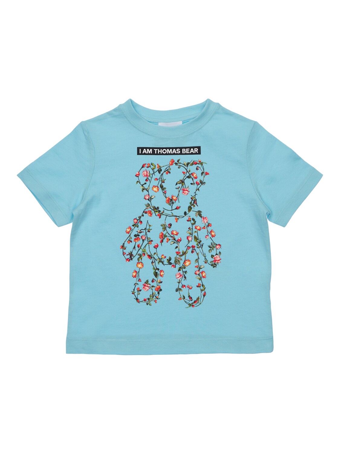 BURBERRY 小熊印花棉质平纹针织T恤,73ILXH021-QTE5NDM1
