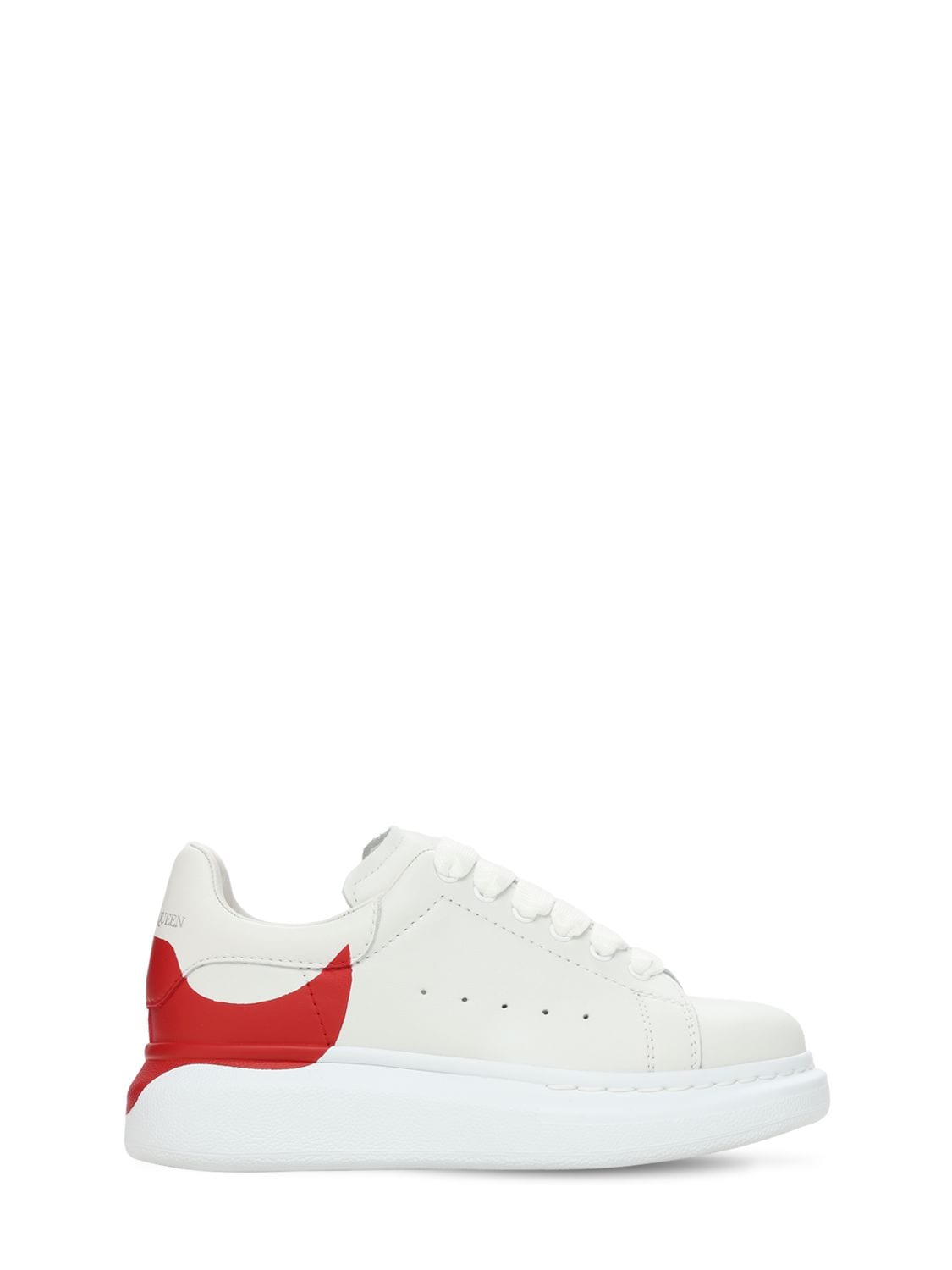 ALEXANDER MCQUEEN LEATHER LACE-UP SNEAKERS,73ILXS006-OTY3NG2