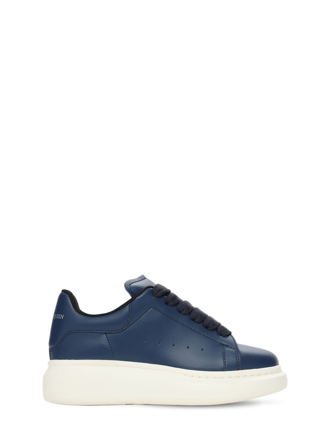 ALEXANDER MCQUEEN LEATHER LACE-UP SNEAKERS,73ILXS009-NDE0MA2