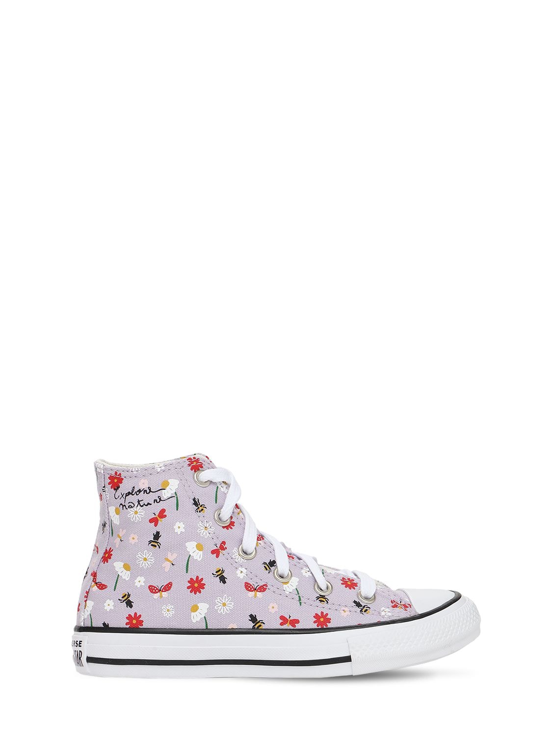 Converse Kids' Spring Print Chuck Taylor Sneakers In Light Purple