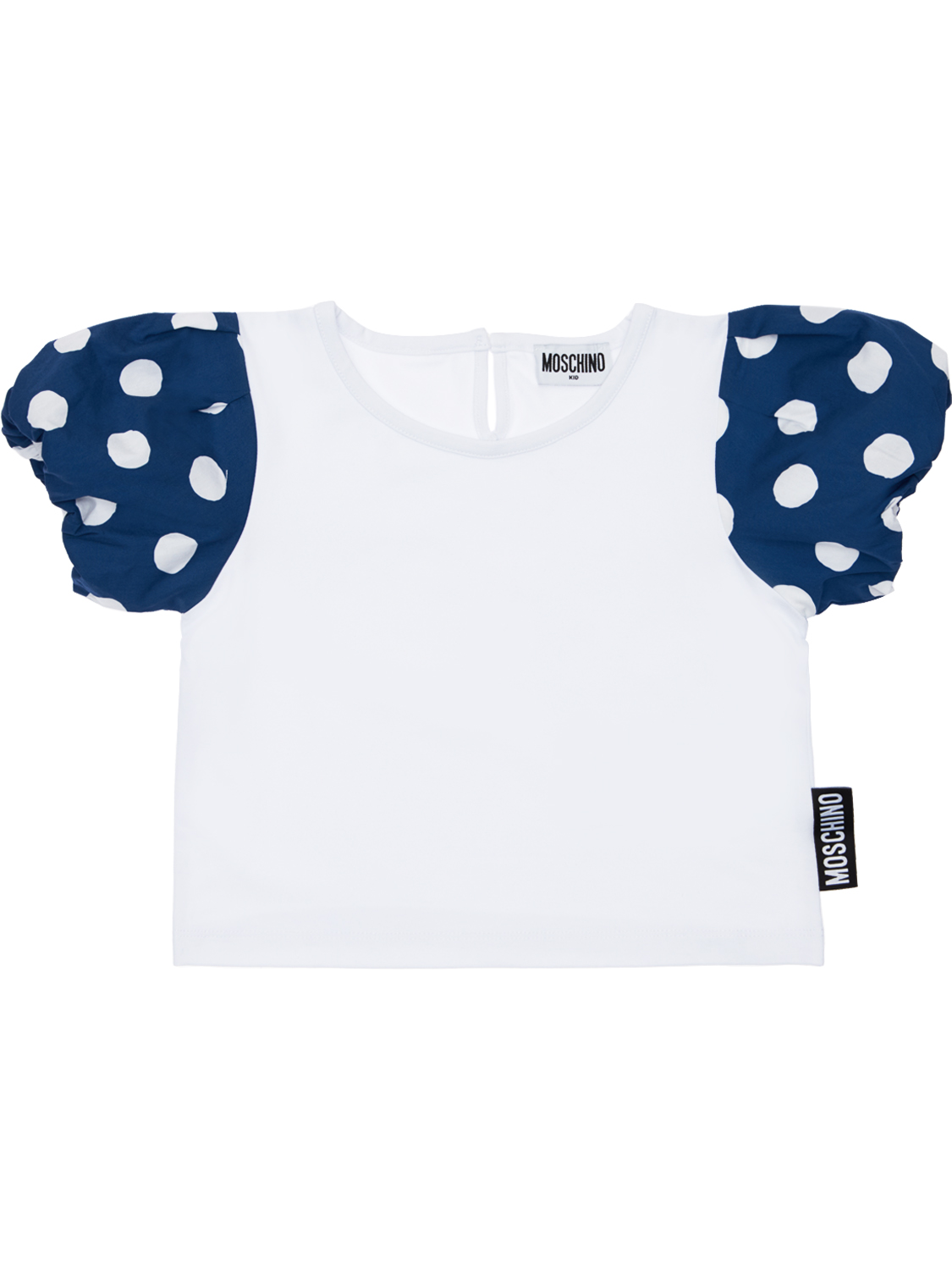T-shirt Aus Baumwolle Mit Logopatch